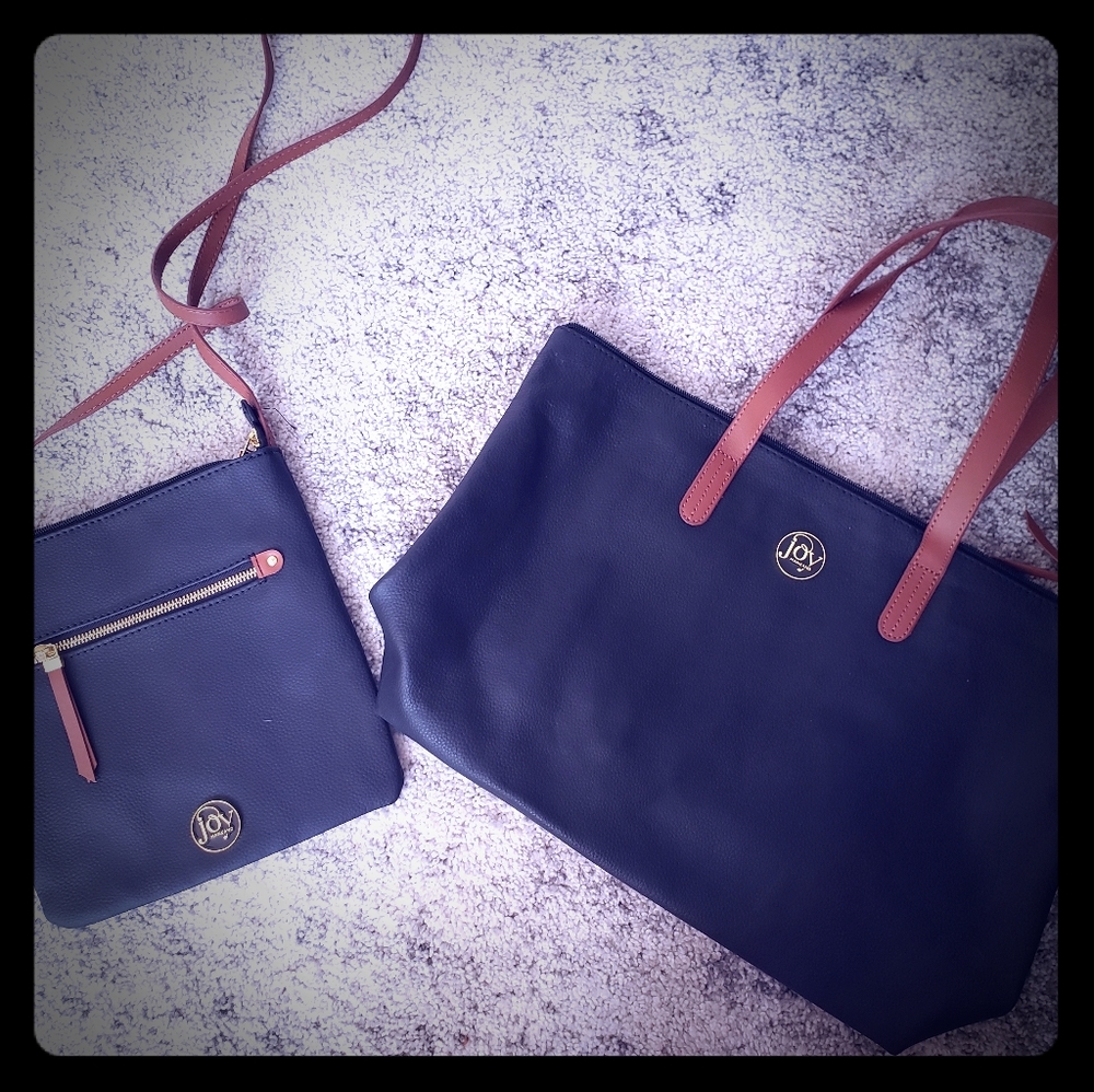 Joy Mangano Luxe leather combo